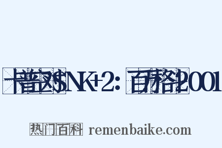 卡普空对SNK+2：百万格斗2001是什么意思的图片